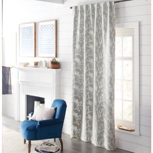 NWT Threshold blackout curtain Gray Edalene 84”